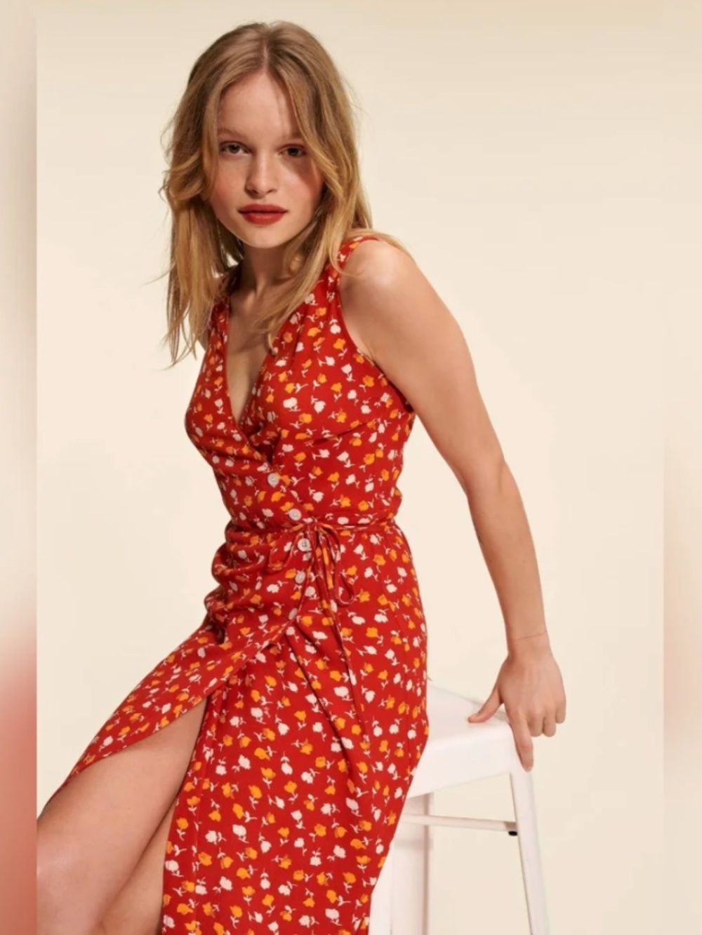 Rouje Gabina Dress in Tulipa Rouge NWT (size 44)